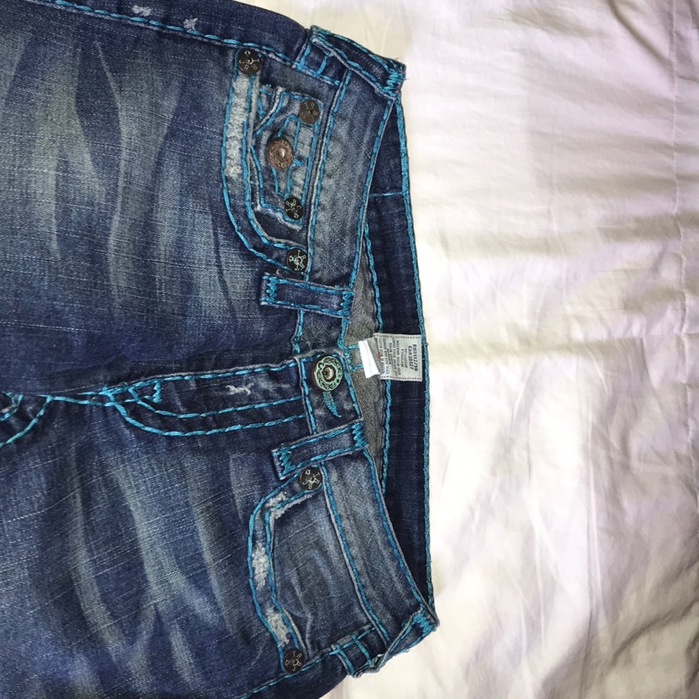 TRUE RELIGION FLARE BOTTOM JEANS